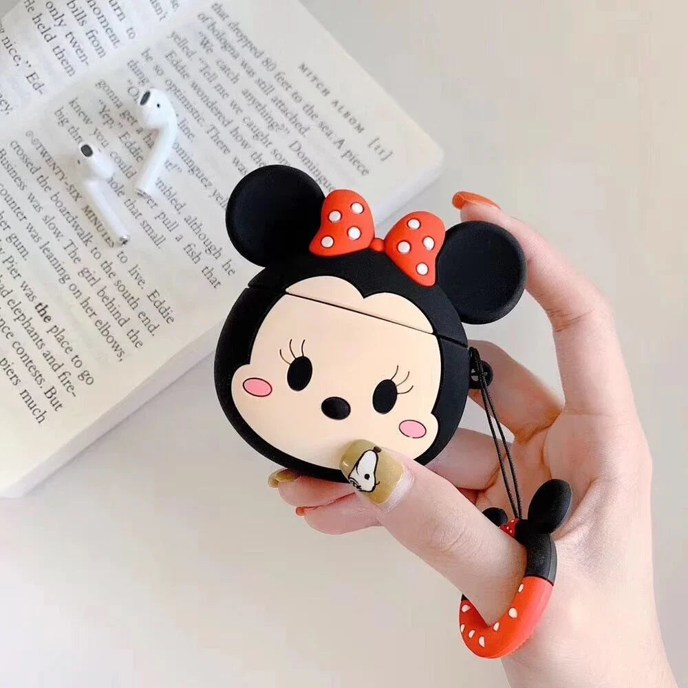 Fundas de Silicona para AirPods con Diseños de Personajes Divertidos