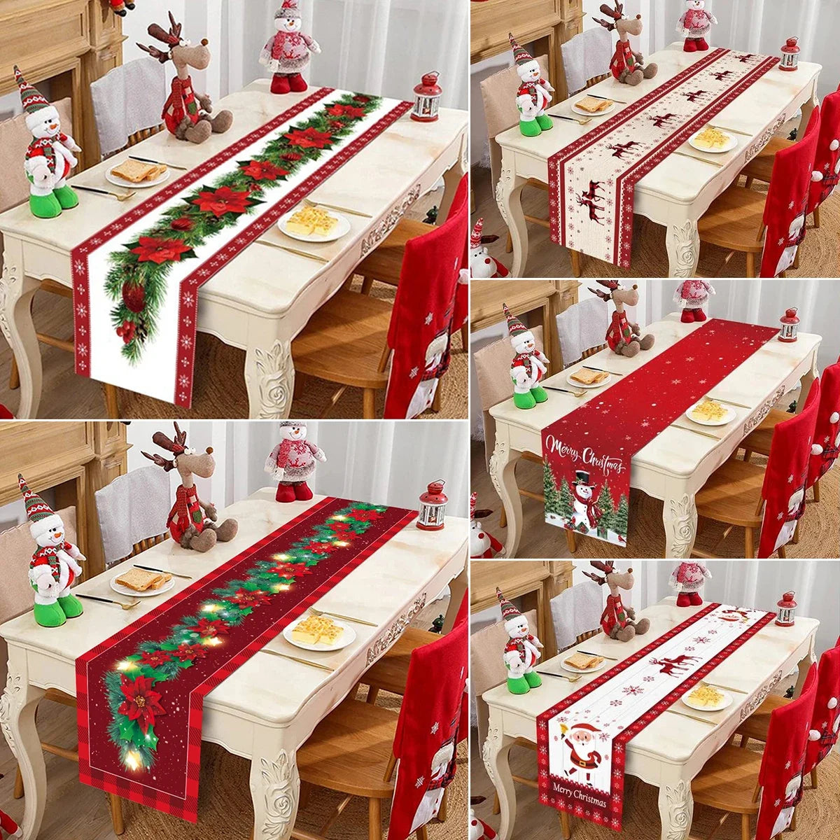 Caminos de Mesa Navideños - Varios Diseños Festivos