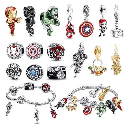 Charms de Superhéroes para Pulseras - Colección Épica Marvel