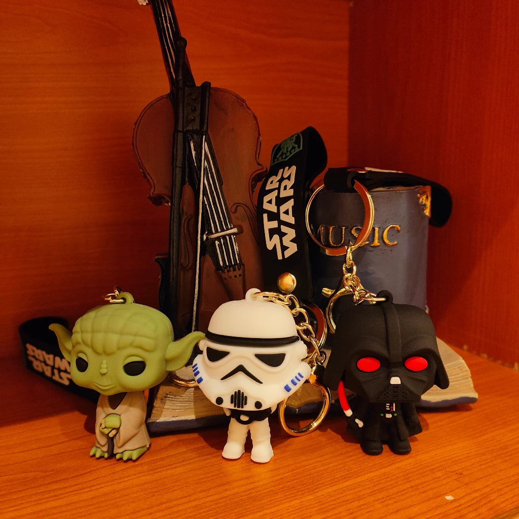 Llaveros Coleccionables Star Wars - Yoda, Stormtrooper y Darth Vader