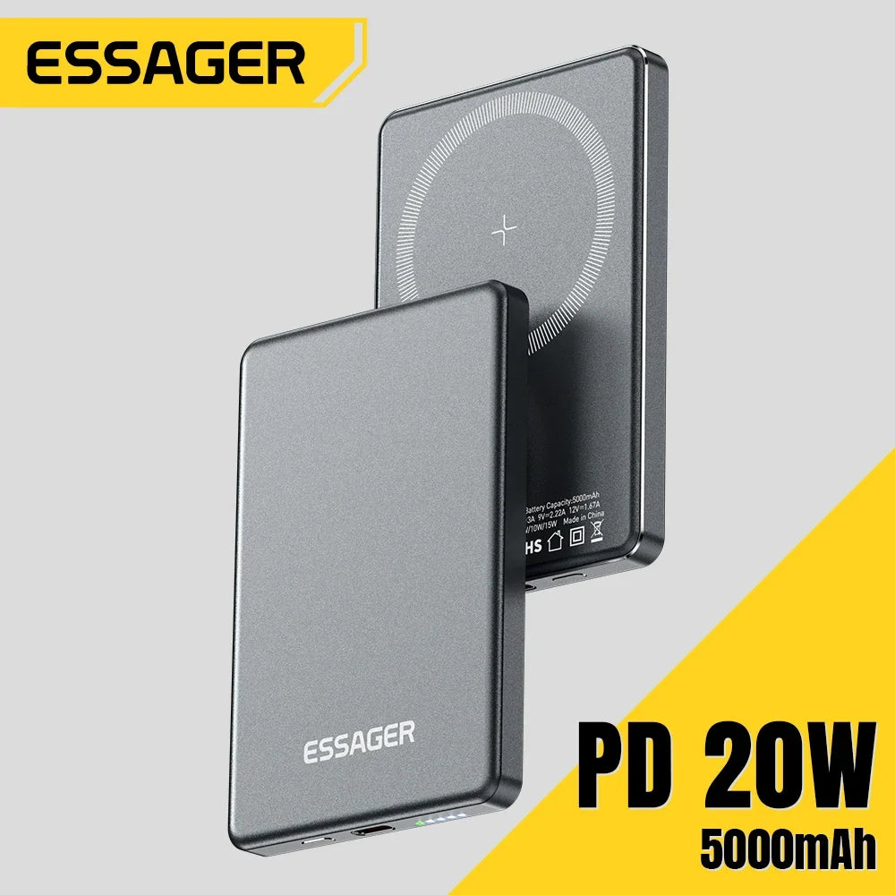 Cargador Portátil Magnético Essager 5000mAh