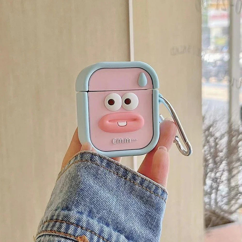 Fundas de Silicona para AirPods con Diseños de Personajes Divertidos