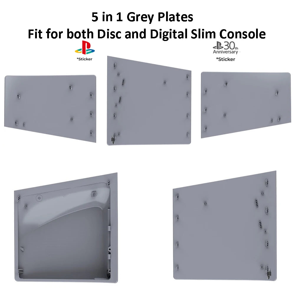 Carcasa Personalizada Gris para PS5 Slim - Edición 30 Aniversario