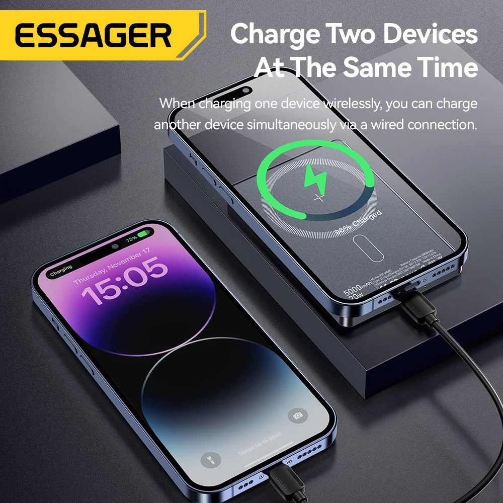 Cargador Portátil Magnético Essager 5000mAh