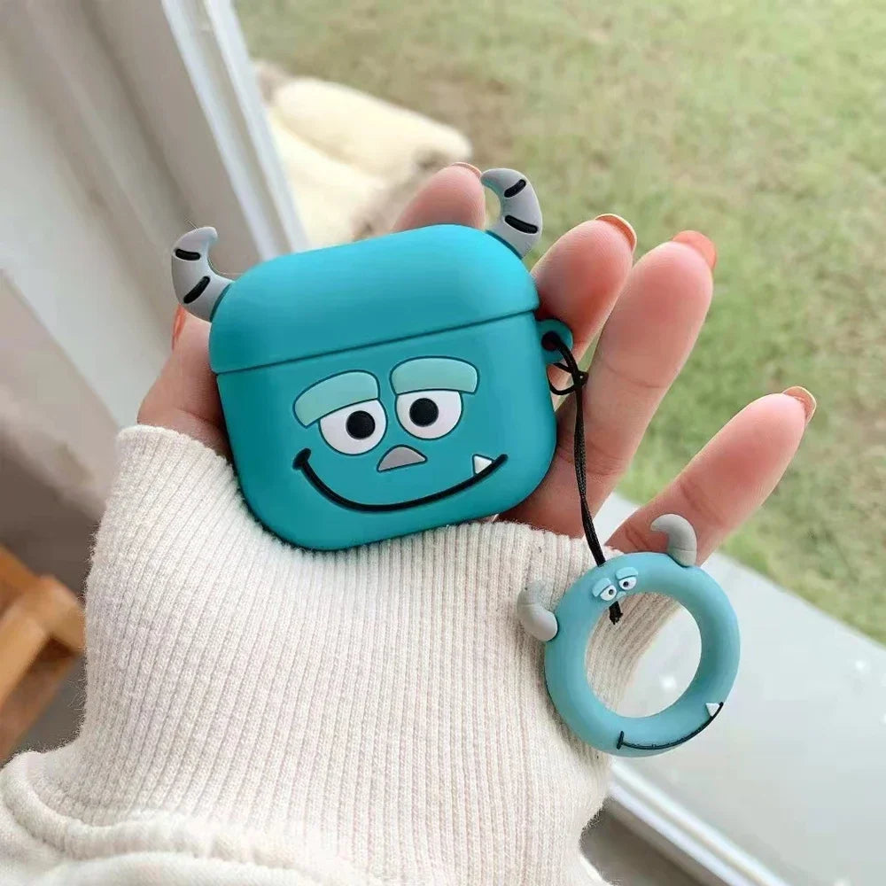 Fundas de Silicona para AirPods con Diseños de Personajes Divertidos