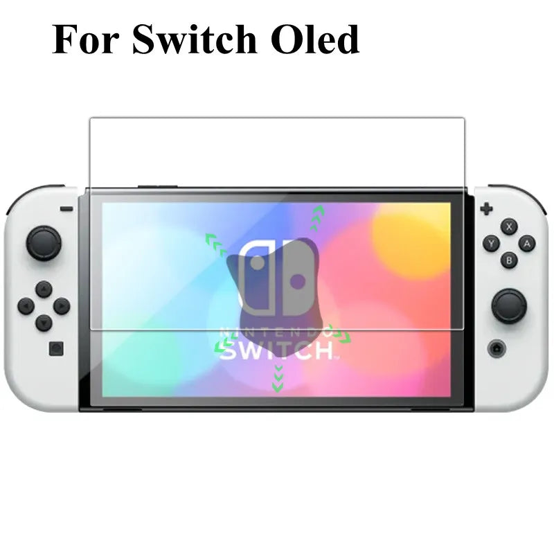 Protector de Pantalla de Vidrio Templado 9H para Nintendo Switch, Switch Lite y OLED (Pack de 3)