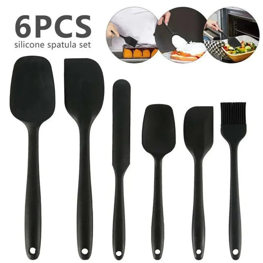 Set de Utensilios de Cocina de Silicona Negro 🖤🍳