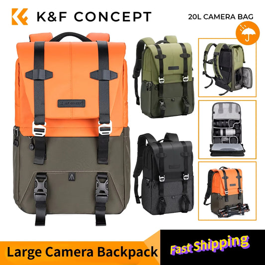 Mochila K&F Concept 20L para Cámaras - Variados Colores