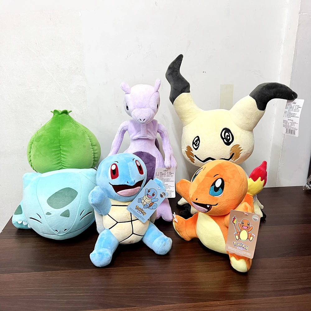 Peluches Pokémon Coleccionables - Pikachu, Bulbasaur, Charmander y Más