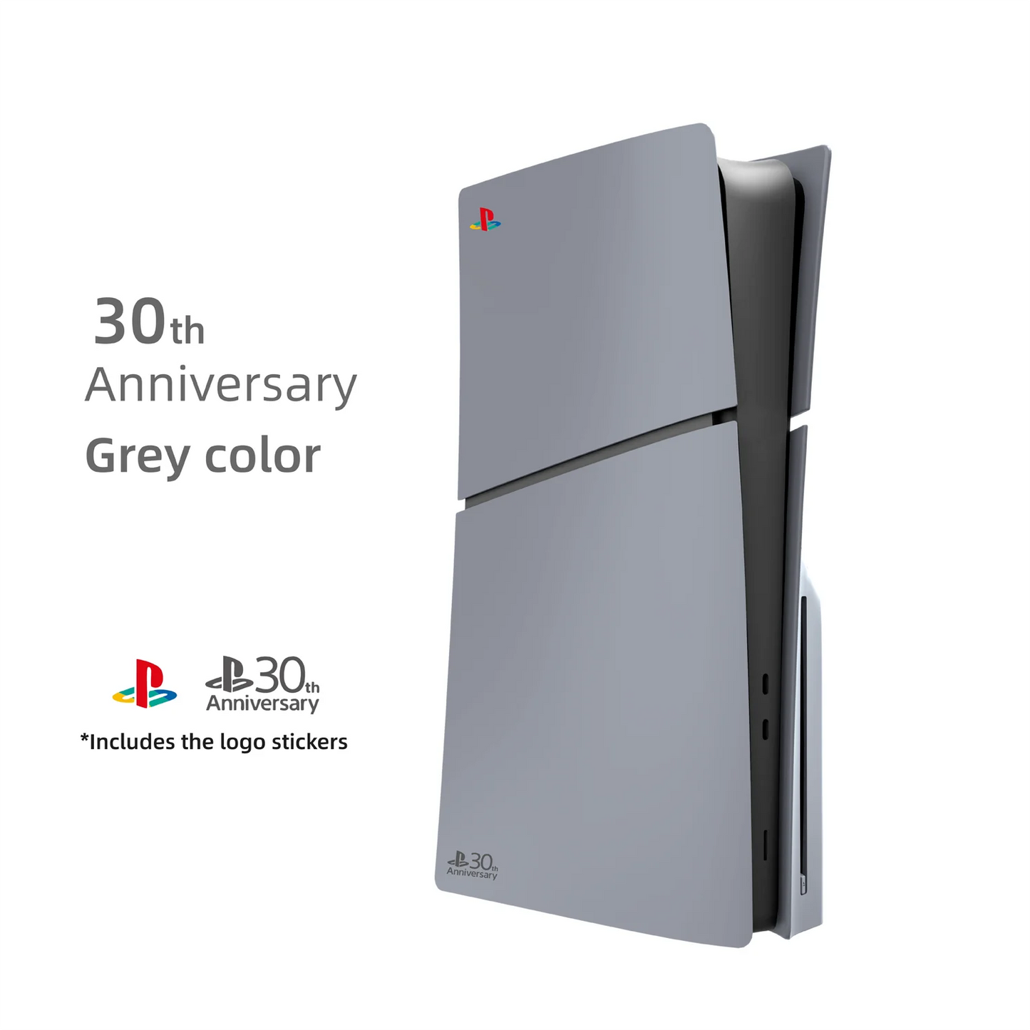 Carcasa Personalizada Gris para PS5 Slim - Edición 30 Aniversario