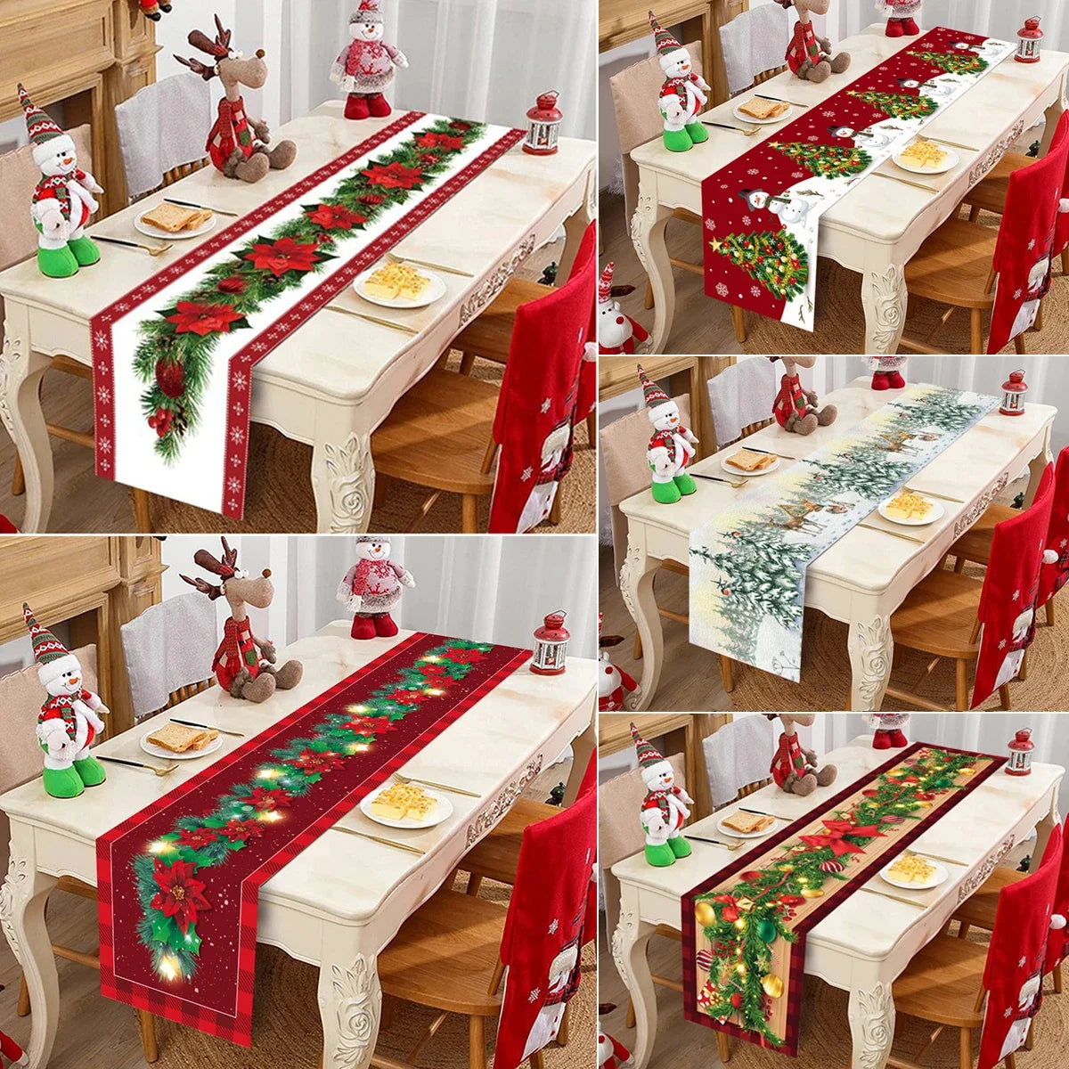 Caminos de Mesa Navideños - Varios Diseños Festivos