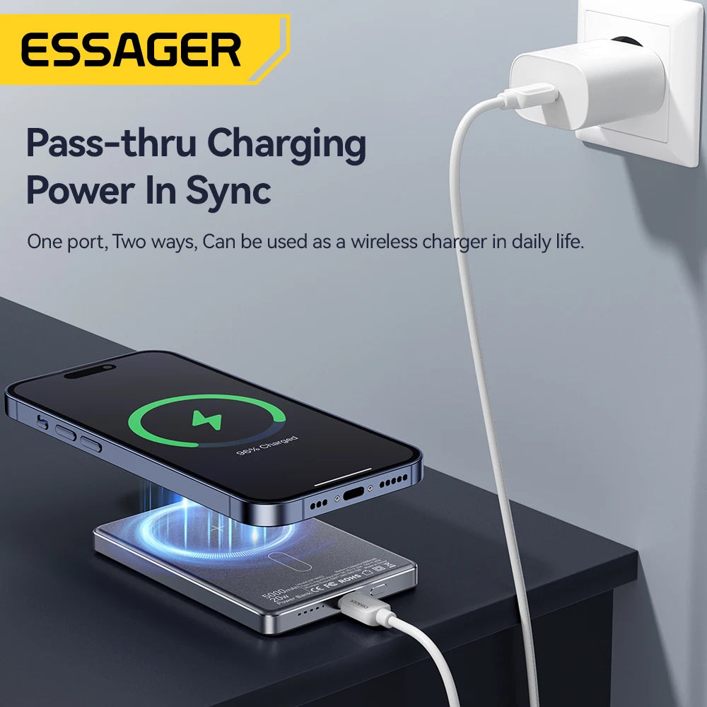 Cargador Portátil Magnético Essager 5000mAh