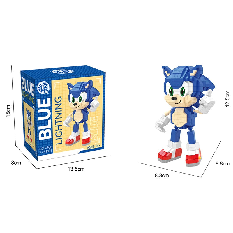 Set de Construcción Inspirado en Lightning Sonic - 3 Modelos Coleccionables