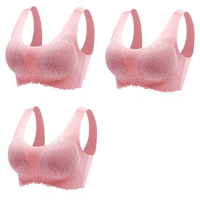 👙 Pack de 3 Sujetadores de Encaje sin Aros: Comodidad y Elegancia en tu Ropa Interior 👙