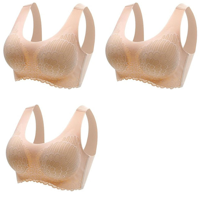 👙 Pack de 3 Sujetadores de Encaje sin Aros: Comodidad y Elegancia en tu Ropa Interior 👙