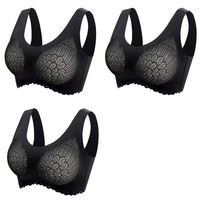 👙 Pack de 3 Sujetadores de Encaje sin Aros: Comodidad y Elegancia en tu Ropa Interior 👙