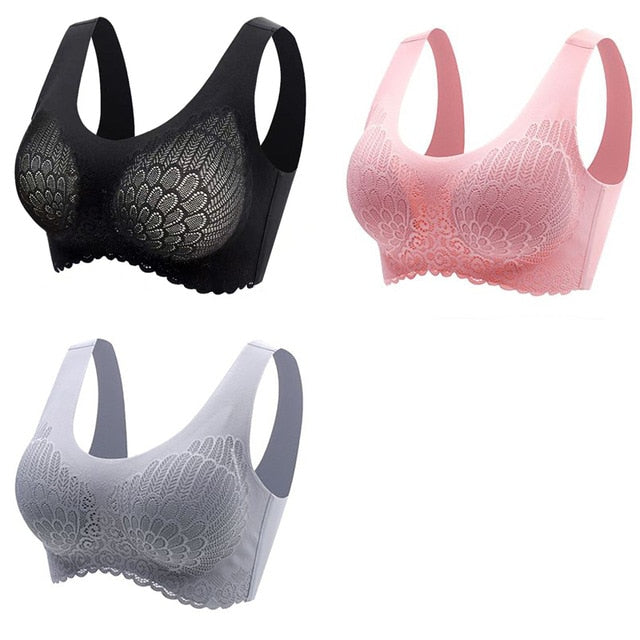 👙 Pack de 3 Sujetadores de Encaje sin Aros: Comodidad y Elegancia en tu Ropa Interior 👙