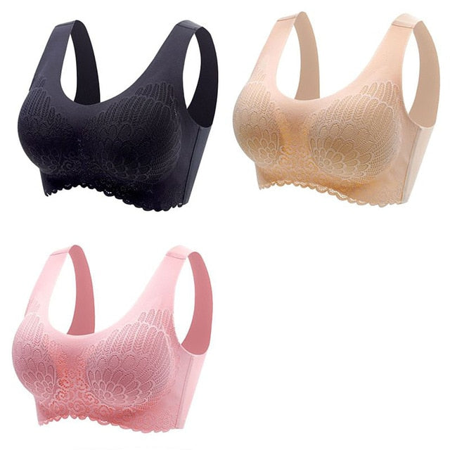 👙 Pack de 3 Sujetadores de Encaje sin Aros: Comodidad y Elegancia en tu Ropa Interior 👙