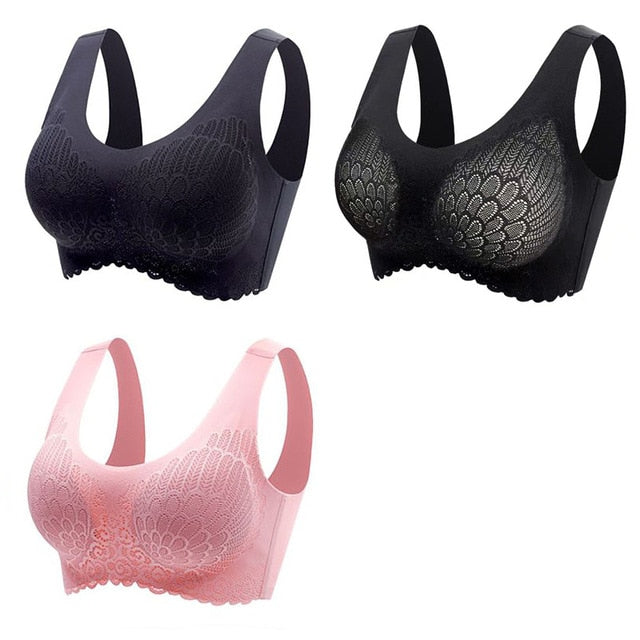 👙 Pack de 3 Sujetadores de Encaje sin Aros: Comodidad y Elegancia en tu Ropa Interior 👙